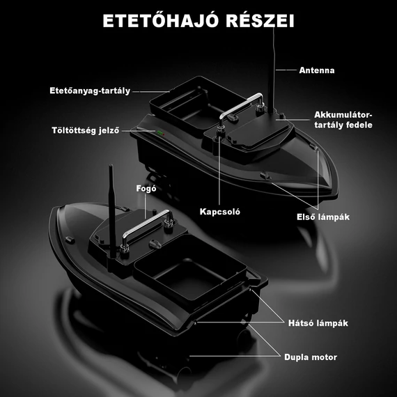 V050 etetőhajó fekete
