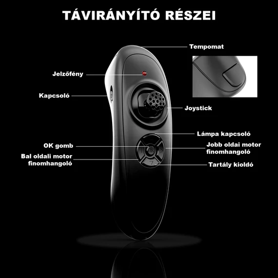 V050 etetőhajó fekete