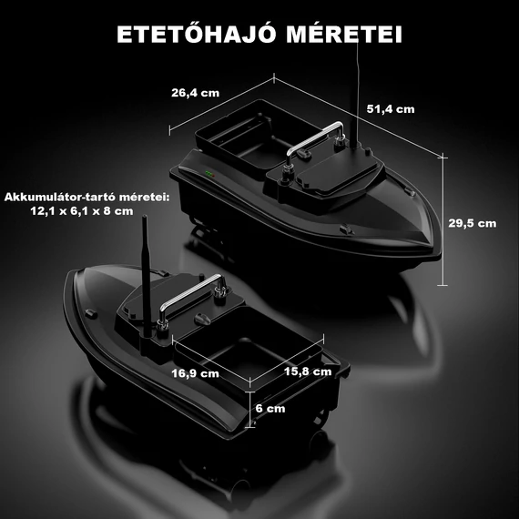 V050 etetőhajó fekete