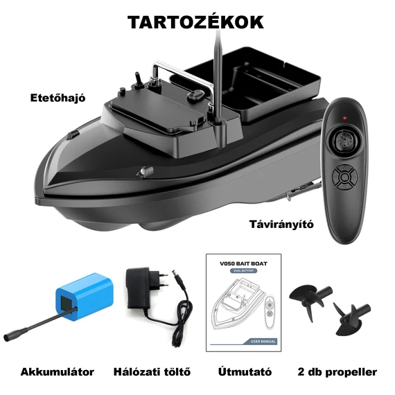 V050 etetőhajó fekete